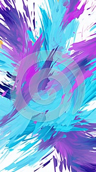 Vibrant Digital Art Explosion of Colorful Strokes for Dynamic Backgrounds