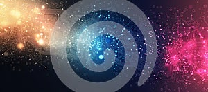 Vibrant Digital Connection Background with Electronic Network Visualization and Gradient Design