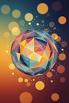 prismatic geometric sphÃ¨re background