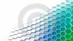 Gradient Hexagonal Grid Technology Background