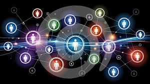 Connected global network of people and data