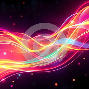 Vibrant Digital Waves: Futuristic Tech Meets Immersive Sci-Fi Atmosphere