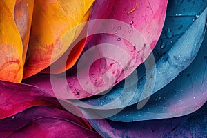 A vibrant display of colors capturing the essence of joy through abstract shapes and patterns Aspect ratio 169 photo