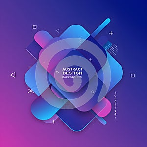 Modern Abstract Gradient Geometric Shapes Background