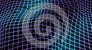 Abstract Neon Grid Background