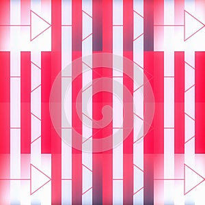 Dynamic Red and White Abstract Geometric Pattern with Arrows