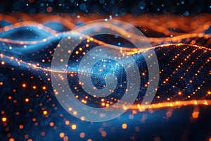 Technological Data Particles: Abstract Background with Unique Information