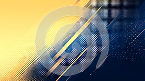 Modern Abstract Blue and Gold Technology Background