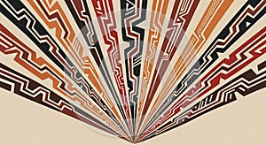 Abstract Tribal Sunburst Pattern