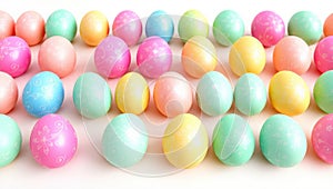 Vibrant Easter Eggs with Intricate Patterns