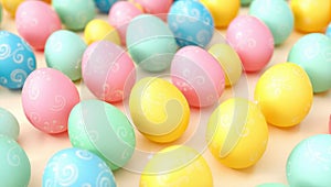 Vibrant Easter Eggs with Intricate Patterns