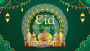 Vibrant Eid Mubarak poster captures the joyous spirit of celebration