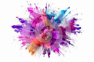 Exploding Colors Abstract Background