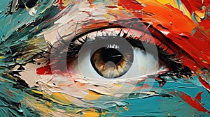 Vibrant Eye Artwork Inspired By Erik Jones - Uhd Image