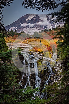 Vibrant Fall Colors Surround Myrtyle Falls