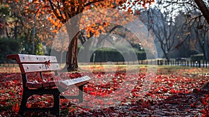 Vibrant Fall Foliage in the Park