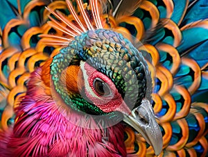 Vibrant Feathered Creature