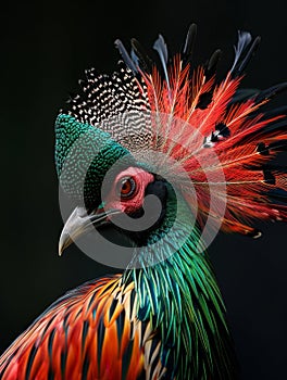 Vibrant Feathered Creature