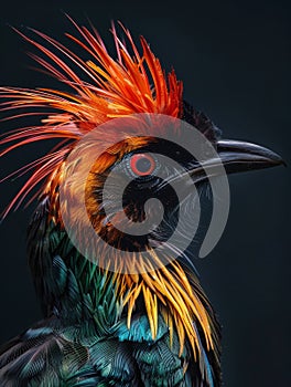 Vibrant Feathered Creature