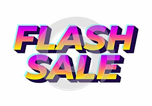 Vibrant Flash Sale text effect Graphic