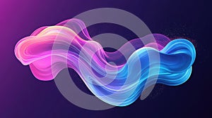 Vibrant flowing abstract wave creating dynamic light trails