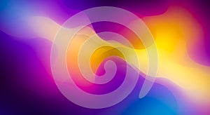 Vibrant fluid gradient waves glow brightly