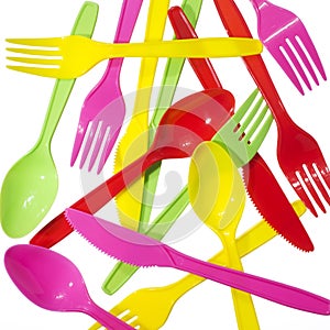 Vibrant forks kives spoons