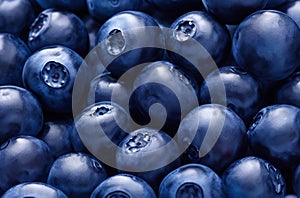 Vibrant Fresh Blueberries Background: A Burst of Deliciousness.