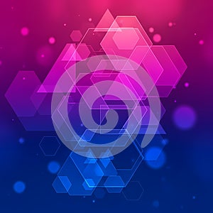 Futuristic Hexagon Technology Background