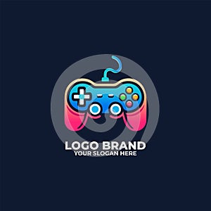 Vibrant Game Console Controller Logo