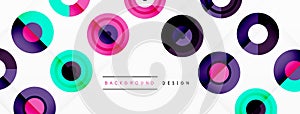 Vibrant geometric abstract background design