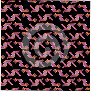 Vibrant geometric abstract patterns featuring colorful angular shapes, repeating tessellated motifs, dynamic diagonal forms, and