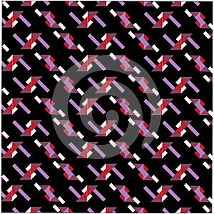 Vibrant geometric abstract patterns featuring colorful angular shapes, repeating tessellated motifs, dynamic diagonal forms, and