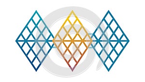 Vibrant Geometric Diamond Pattern, Dynamic Abstract Background, vector design Generative AI