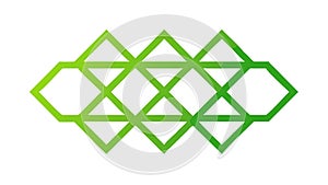 Vibrant Geometric Lattice Vector: Dynamic Interlocking Pattern Design, vector design Generative AI