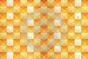 Vibrant Geometric Pattern Bright Yellow Orange Triangular Tiles Art Design