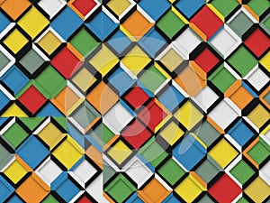 Vibrant geometric pattern