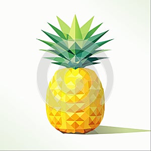 Vibrant Geometric Pineapple Vector Art