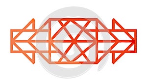 Vibrant Geometric Triangle Pattern, Abstract Dynamic Background, vector design Generative AI