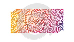 Vibrant Geometric Triangle Pattern, Abstract Gradient Design, vector design Generative AI