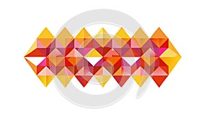 Vibrant Geometric Triangle Pattern for Modern Art Backgrounds, vector design Generative AI