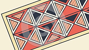 Vibrant Geometric Triangles Seamless Pattern: Modern Art, vector design Generative AI