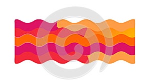 Vibrant Geometric Wavy Pattern Design, vector design Generative AI