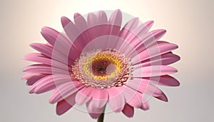 Vibrant gerbera daisy blossom, a gift of love in nature generated by AI