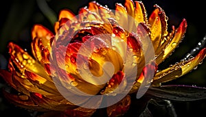 Vibrant gerbera daisy bouquet, a burst of autumn romance generated by AI