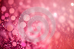 Vibrant Glitter: Pink and Coral Abstract Background