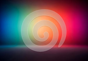 Vibrant Gradient Background with Soft Light and Subtle Grid