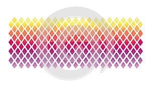 Vibrant Gradient Diamond Grid Pattern, vector design Generative AI