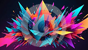 Vibrant Gradient Energy Unleashed in Abstract