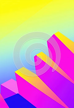 Vibrant Gradient Geometric Abstract Background